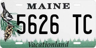 ME license plate 5626TC