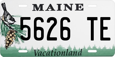 ME license plate 5626TE