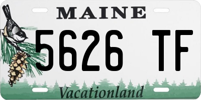 ME license plate 5626TF
