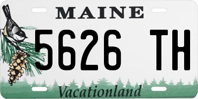 ME license plate 5626TH