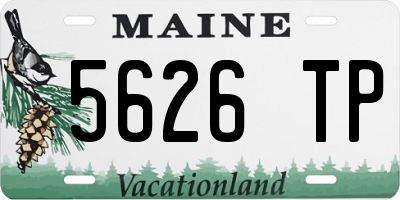 ME license plate 5626TP