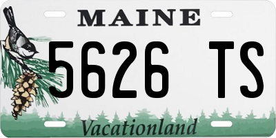 ME license plate 5626TS