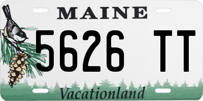 ME license plate 5626TT
