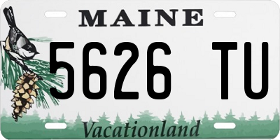 ME license plate 5626TU