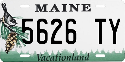 ME license plate 5626TY