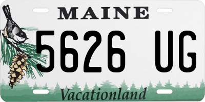 ME license plate 5626UG