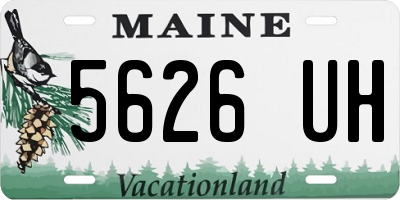ME license plate 5626UH