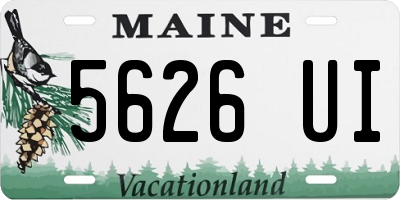 ME license plate 5626UI