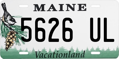 ME license plate 5626UL