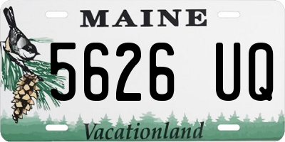 ME license plate 5626UQ