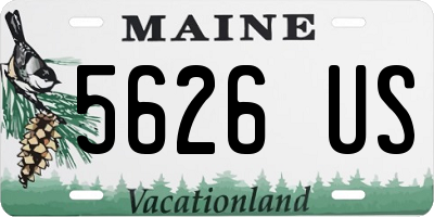 ME license plate 5626US