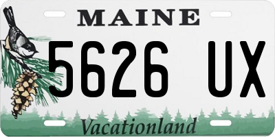 ME license plate 5626UX