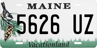 ME license plate 5626UZ