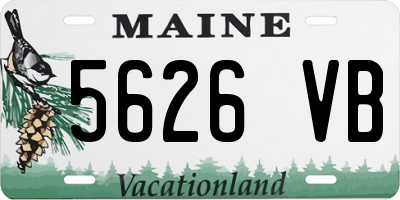 ME license plate 5626VB