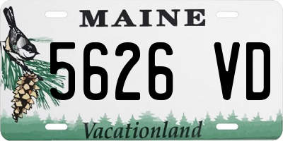 ME license plate 5626VD