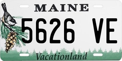 ME license plate 5626VE