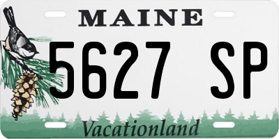 ME license plate 5627SP