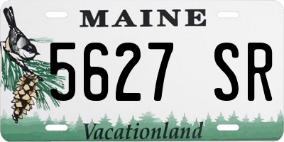 ME license plate 5627SR