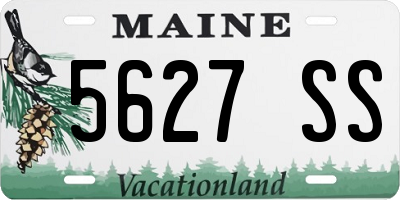ME license plate 5627SS