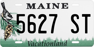 ME license plate 5627ST