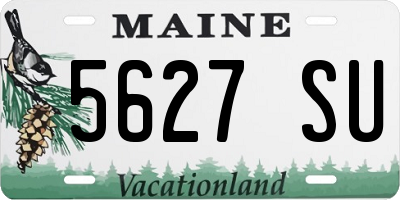 ME license plate 5627SU