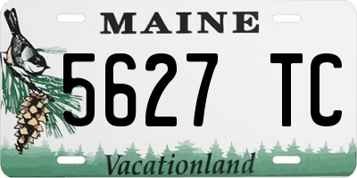 ME license plate 5627TC