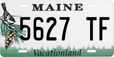 ME license plate 5627TF