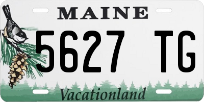 ME license plate 5627TG