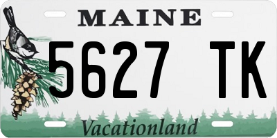 ME license plate 5627TK