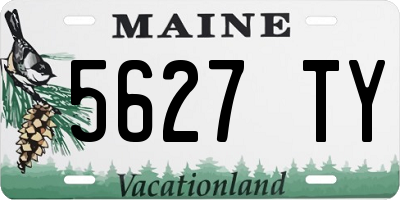 ME license plate 5627TY