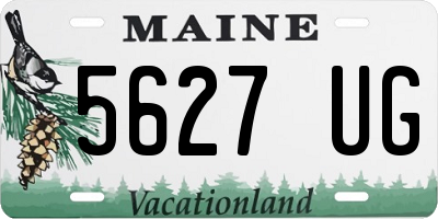 ME license plate 5627UG