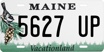ME license plate 5627UP
