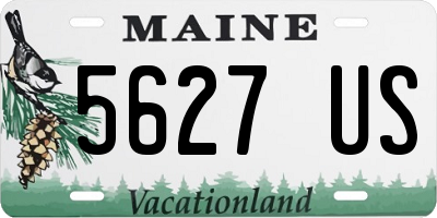 ME license plate 5627US