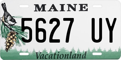 ME license plate 5627UY