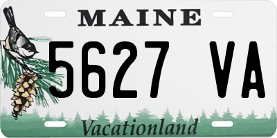 ME license plate 5627VA