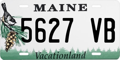 ME license plate 5627VB