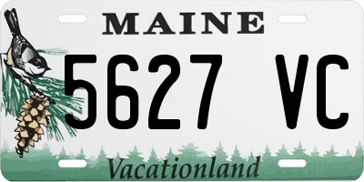 ME license plate 5627VC