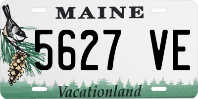 ME license plate 5627VE
