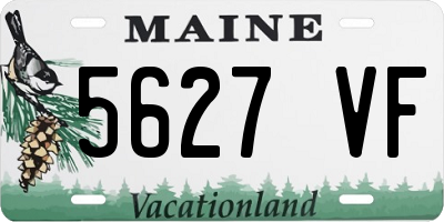 ME license plate 5627VF