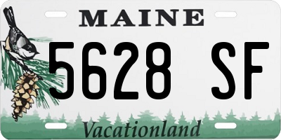 ME license plate 5628SF