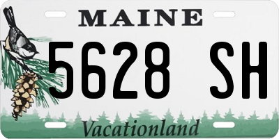 ME license plate 5628SH