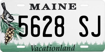 ME license plate 5628SJ