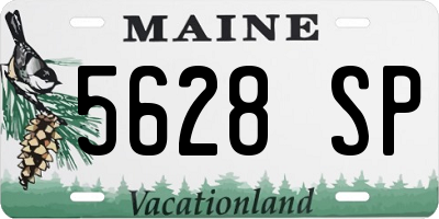 ME license plate 5628SP