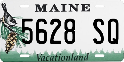 ME license plate 5628SQ