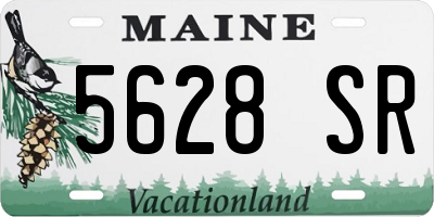 ME license plate 5628SR