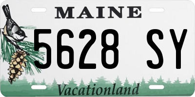 ME license plate 5628SY