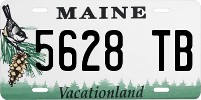 ME license plate 5628TB