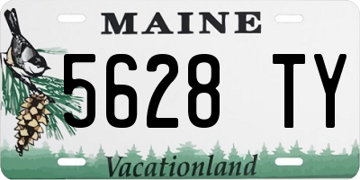 ME license plate 5628TY