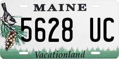 ME license plate 5628UC