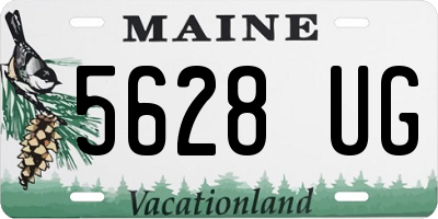 ME license plate 5628UG
